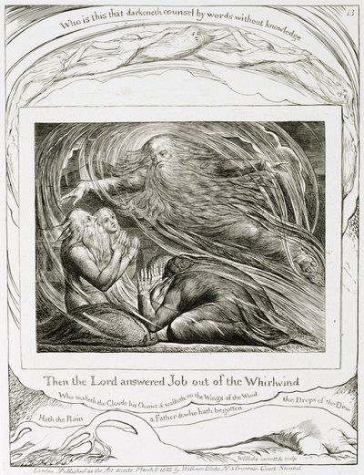The Lord Answering Job out of the Whirlwind by William Blake